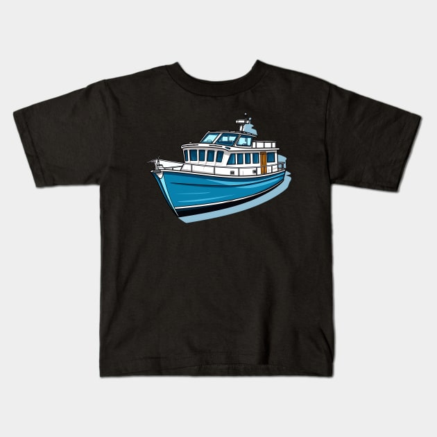 boat lover design Kids T-Shirt by Printashopus